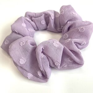 - Handmade purple Scrunchie